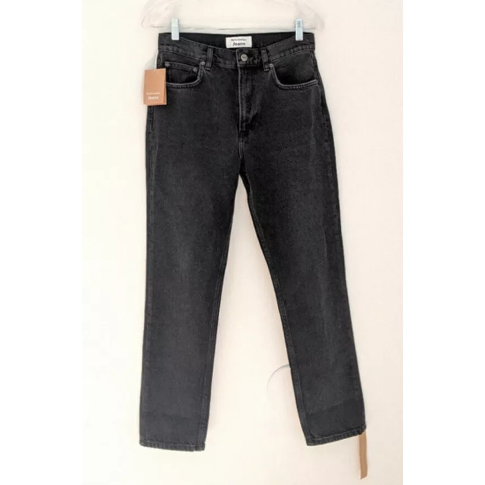 New Reformation JULIA HIGH CIGARETTE
MONTEREY organic dark gray Straight Jean 31